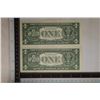 Image 2 : 2-1974 US $1 FRN CRISP UNC BILLS WITH CONSECUTIVE