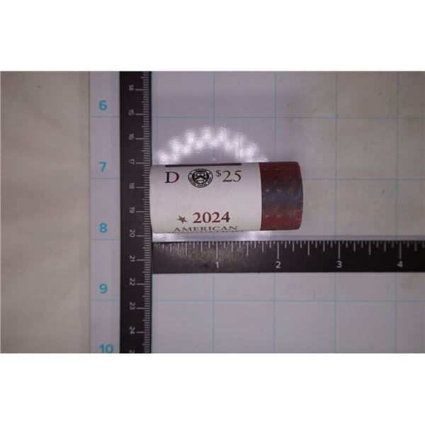 2024-D SOLID DATE $25 ROLL OF ILLINOIS  "STEEL
