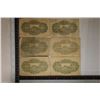 Image 2 : 6-JAPANESE 50 SEN BILLS CIRCA WWII