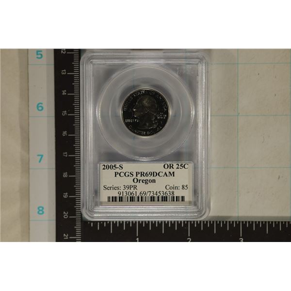 2005-S OREGON QUARTER PCGS PR69 DCAM