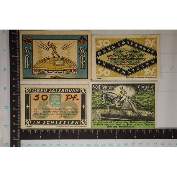 4-1921 GERMAN CRISP UNC 50 PFENNIGS ALL DIFFERENT