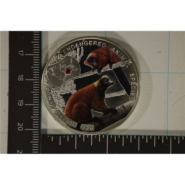 1 OZ. SILVER PLATED 2014 ZAMBIA 1000 KWACHA PROOF