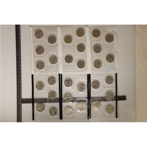 6-US STATE QUARTER SETS FROM US MINT SETS: 1999-D,