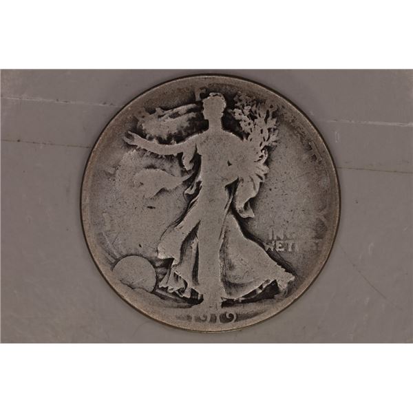 1919-S SILVER WALKING LIBERTY HALF DOLLAR