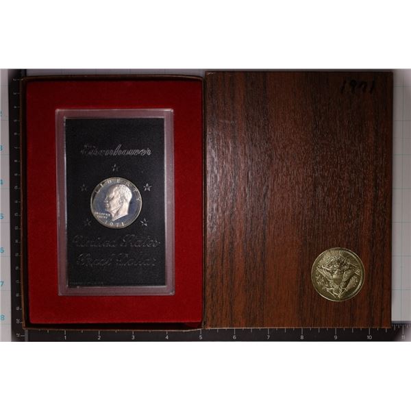 1971 IKE SILVER DOLLAR (BROWN PACK)