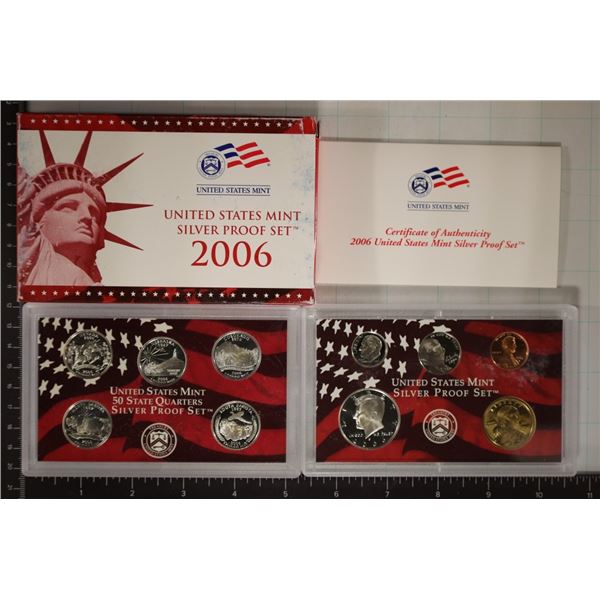 2006 US SILVER PROOF SET (WITH BOX) & CERTIFICATE