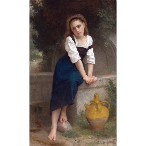 William Bouguereau - Orphan by the Fountain (1883)