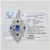 Image 2 : 2.15 ctw Tanzanite, 0.92 ctw Blue Sapphire & 1.19 ctw Diamond 18K White Gold Fil