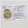 Image 2 : 6.13 ctw Aquamarine & Diamond 14KT Yellow Gold Ornate Ring