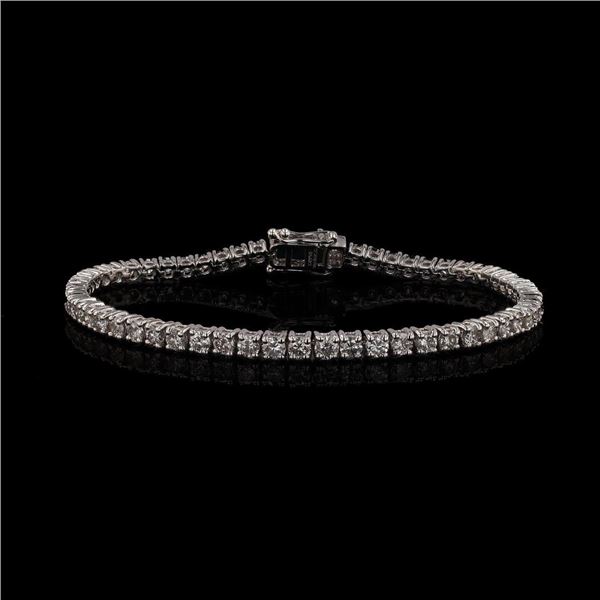 5.62 ctw Diamond 14K White Gold Tennis Bracelet