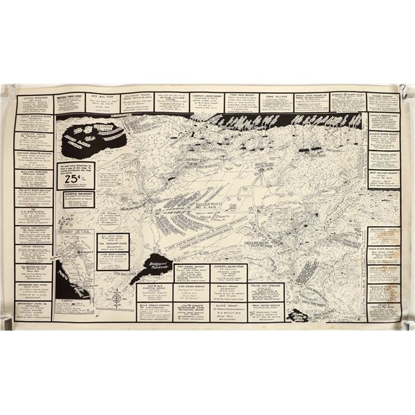 Caricature Map of Bridgeport Calif.  [198737]