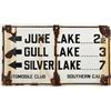 Image 1 : June Lake Loop Automobile Club Road Porcelain Sign [197867]
