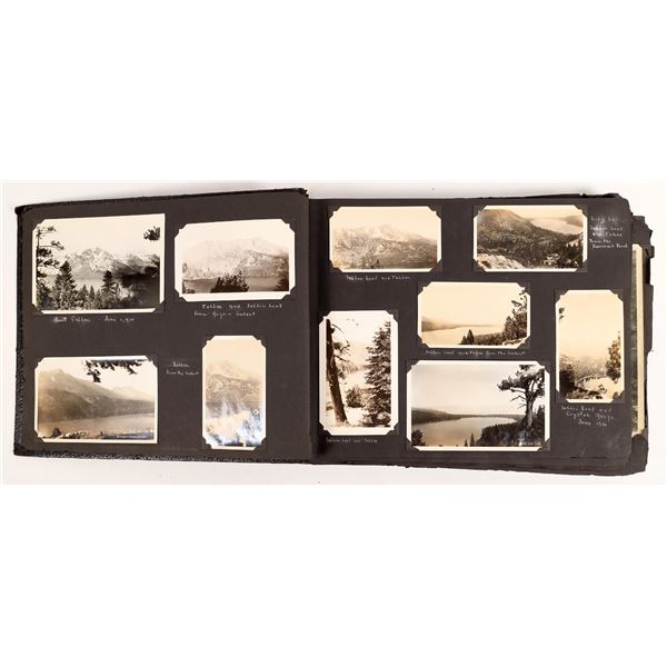 Vintage Travel Photo Album with Lake Tahoe [161885]