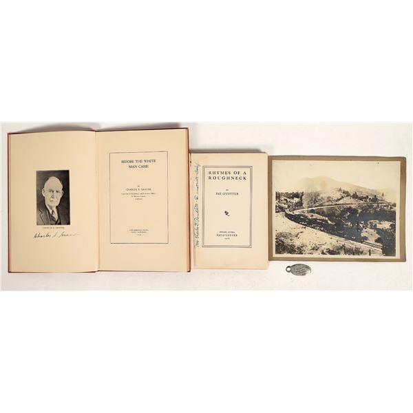 Siskiyou County, California Ephemera (Rare Books, Tag, RR Photo) [199557]