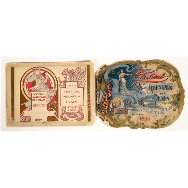 Festival of Mountain and Plain Souvenir Programs, 1898 & 1899 [199789]