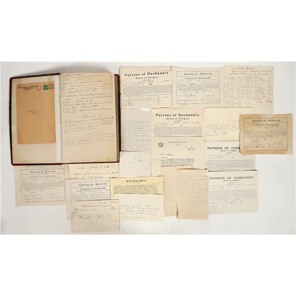Patrons of Husbandry, Coast Forks Grange Lodge Ledger, London, Oregon [197793]