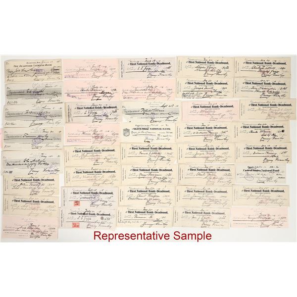 Deadwood Check Archive from Lawyer & Pioneer Henry Frawley [199177]