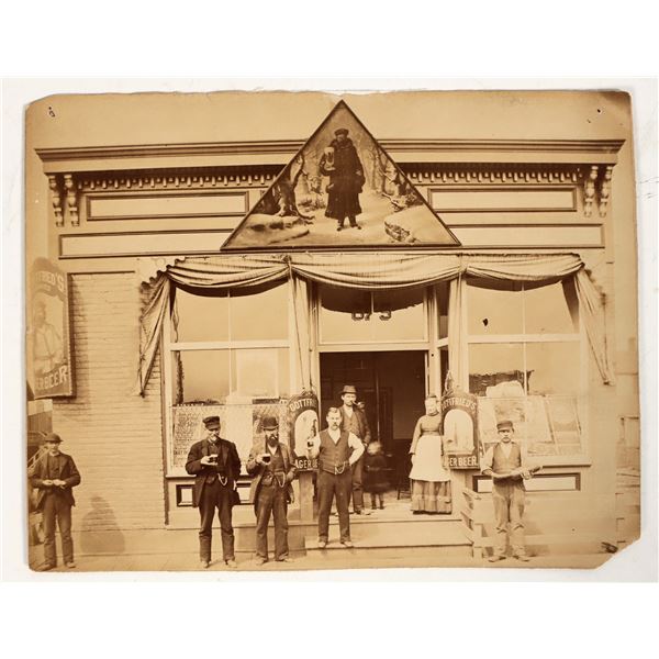 Chicago Saloon Exterior Photograph, c.1880s, Gottfried's Beer [197310]