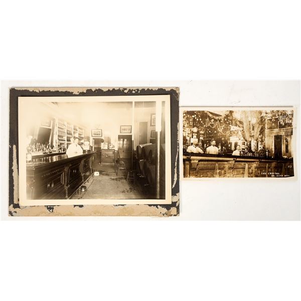 Possible Virginia City Brewery Saloon Photo Plus Crystal Bar RPPC [197311]