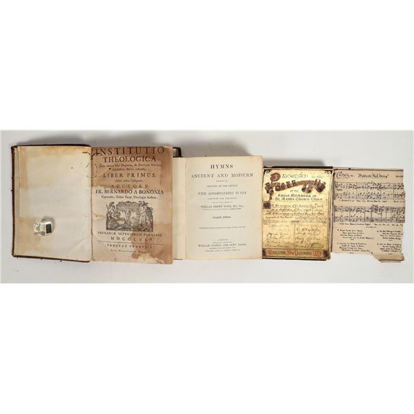Theology and Hymnal Books, 1775-1899 (2) [198701]