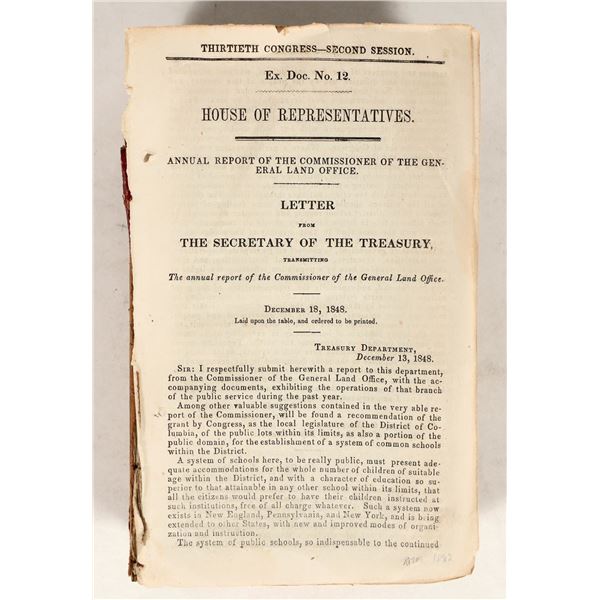 Report The General Land Office 1849 [199639]