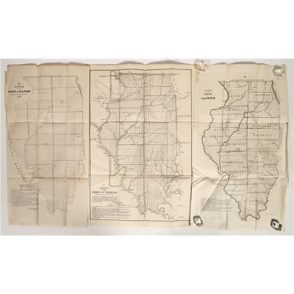Illinois GLO Map Suite, 1848-1852 (3) [190745]