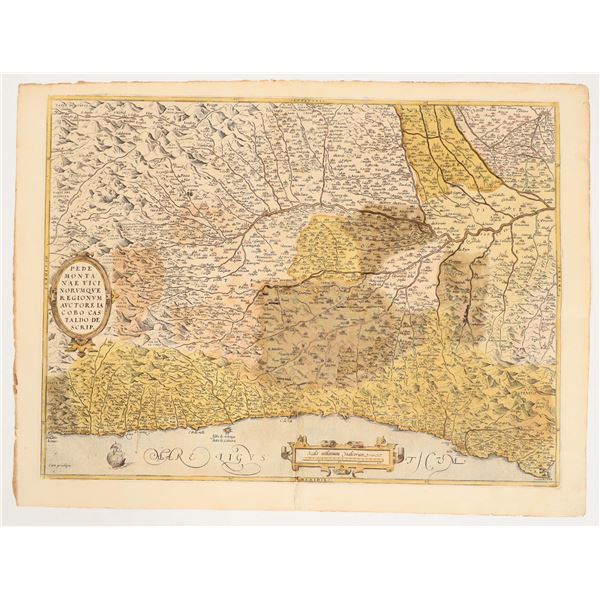 Vintage Map of Piedmont  Northern Italy [158248]