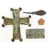Image 3 : First Crusades Knights Templar Burial Cross, Tablet, Medal Arrowhead Reproductions (4) [200141]
