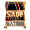 Image 3 : Choice Banded Polychrome Agate Jewelry Box [200291]