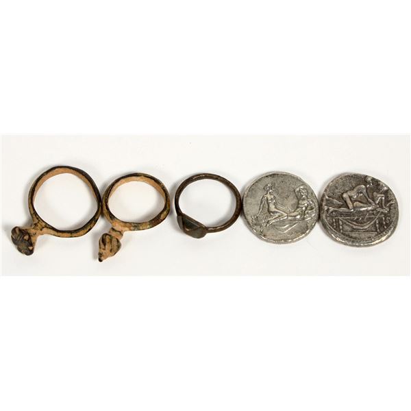 Roman Prostitute Rings and Tokens (5) [200146]