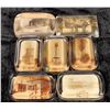 Image 1 : Miscellaneous Glass Paperweight Collection, Sepia Tone - (7) [200285]