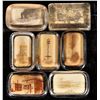 Image 2 : Miscellaneous Glass Paperweight Collection, Sepia Tone - (7) [200285]