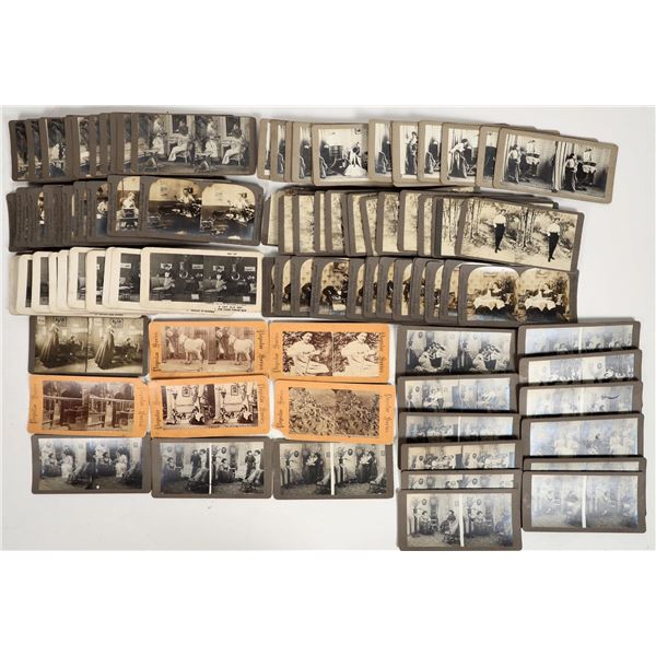 Stereoview Humorous Scenes Seven Sets [197259]