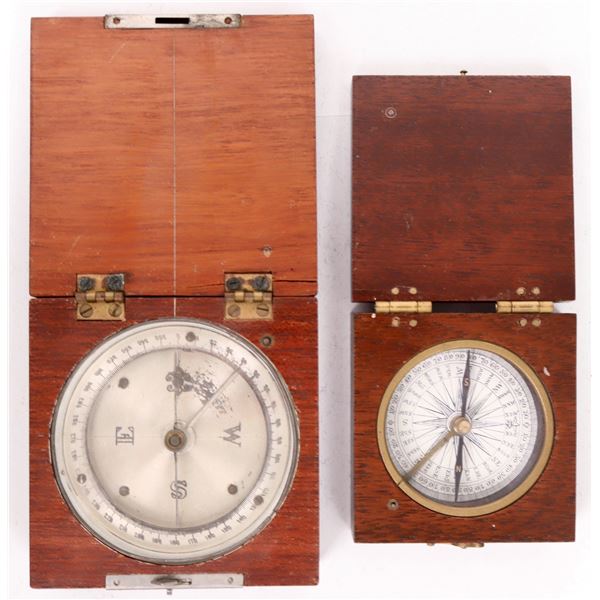 Box Compasses: David White Eng. 1918 and Thomas Jefferson Monticello  [200011]