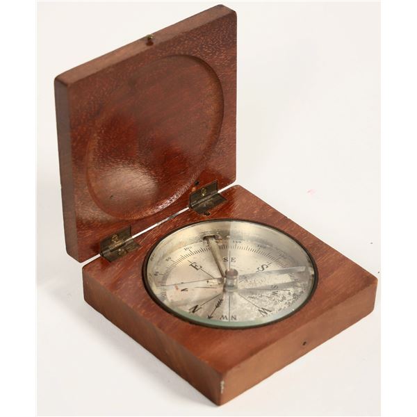Wood Box Compass Made by  P. Boeringer C. 1910  [198676]