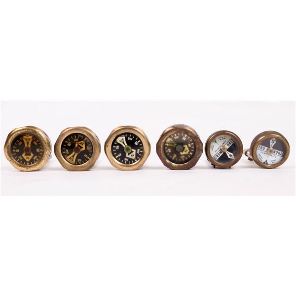 Lapel Compasses by Tru- Nord and European Maker (6) [200010]