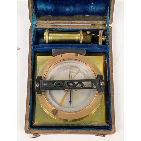 French Graphometer Compass with Case c.1890's [200030]