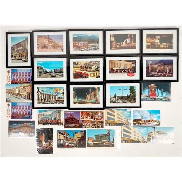 Reno Casino & Virginia City Postcards, 26, Some Framed [197075]