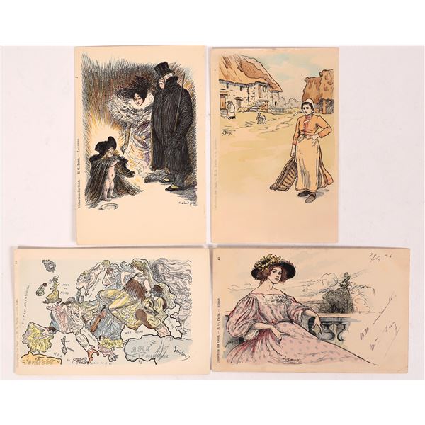 Art Nouveau - Collection des Cent. Postcards 1904 (4) [186498]