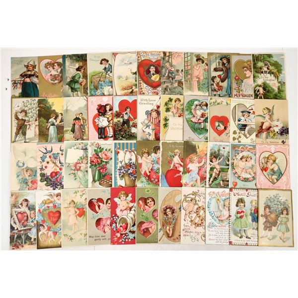Valentines Day Embossed Vintage Postcards, 45 [197275]