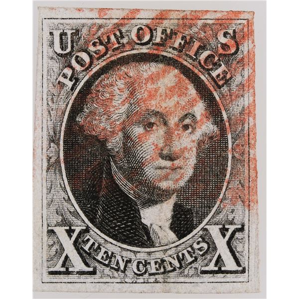 Scott #2, Washington 10c Black Stamp [199730]