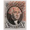 Image 1 : Scott #2, Washington 10c Black Stamp [199730]