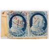 Image 1 : Scott #7, Franklin 1c pair [199738]