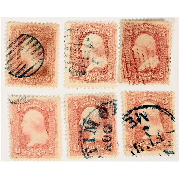 Scott #63, #64b, #65 - Group of 6 [199865]