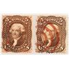 Image 1 : Scott #76, Jefferson 5c - Pair [182177]