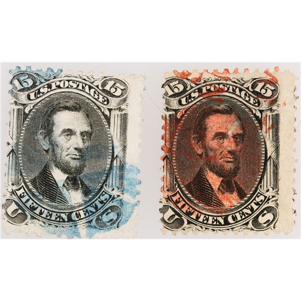 Scott #77, Lincoln 15c, Pair [182178]