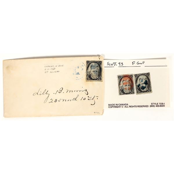 Scott #93, Jackson 2c - (3) [182166]