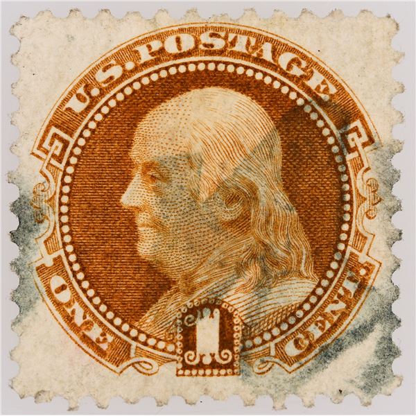 Scott #123, Franklin 1c - 1875 reissue [182167]
