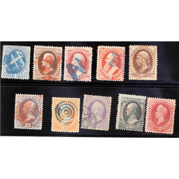 1870-1871 Series - Scott #145-155 (Group of 10) [182165]