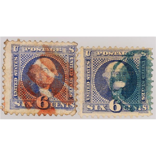 Scott #115, Washington 6c, Pair [182172]